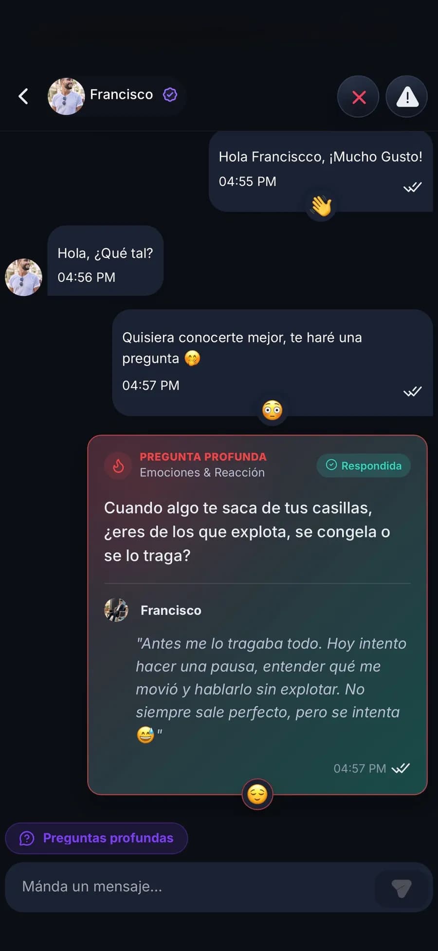 Chat con Francisco